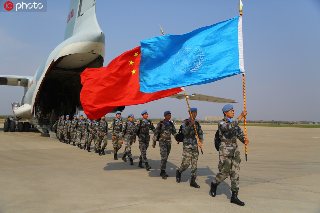 中国赴南苏丹维和部队图片