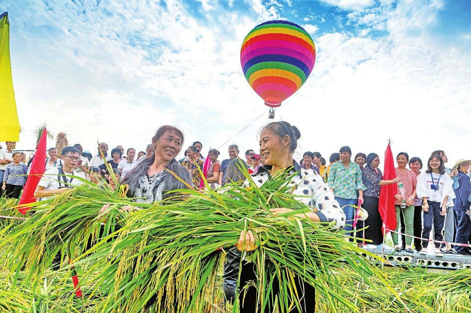 丰收节现场 记者瞿波摄